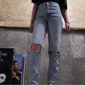Gap (light blue ripped jeans)